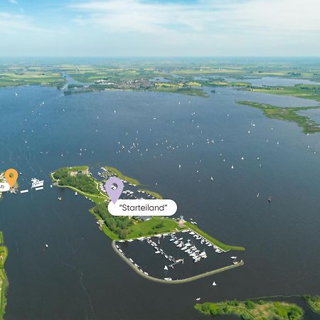 Welcome In - Houseboat 'Elysium' Met Eigen Aanlegsteiger Sneek - Offingawier المظهر الخارجي الصورة