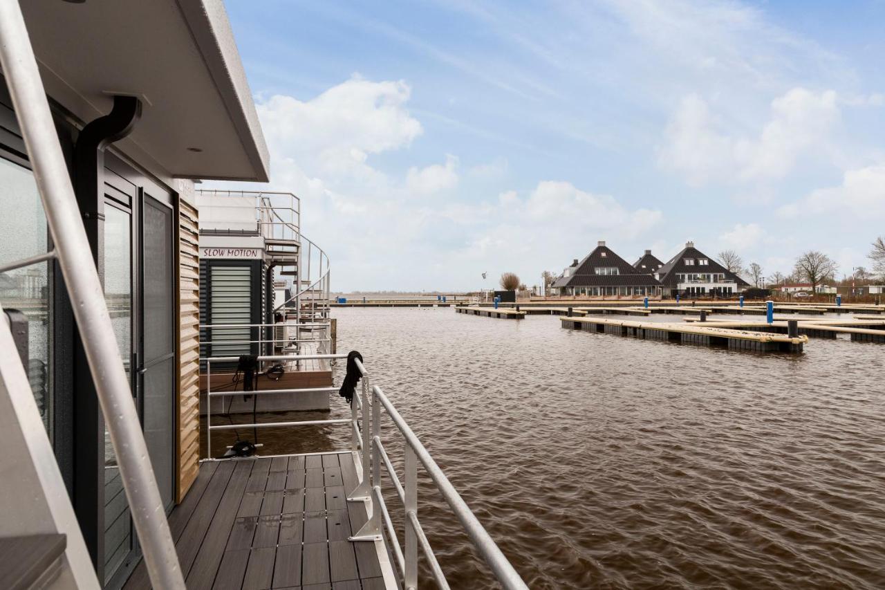 Welcome In - Houseboat 'Elysium' Met Eigen Aanlegsteiger Sneek - Offingawier المظهر الخارجي الصورة