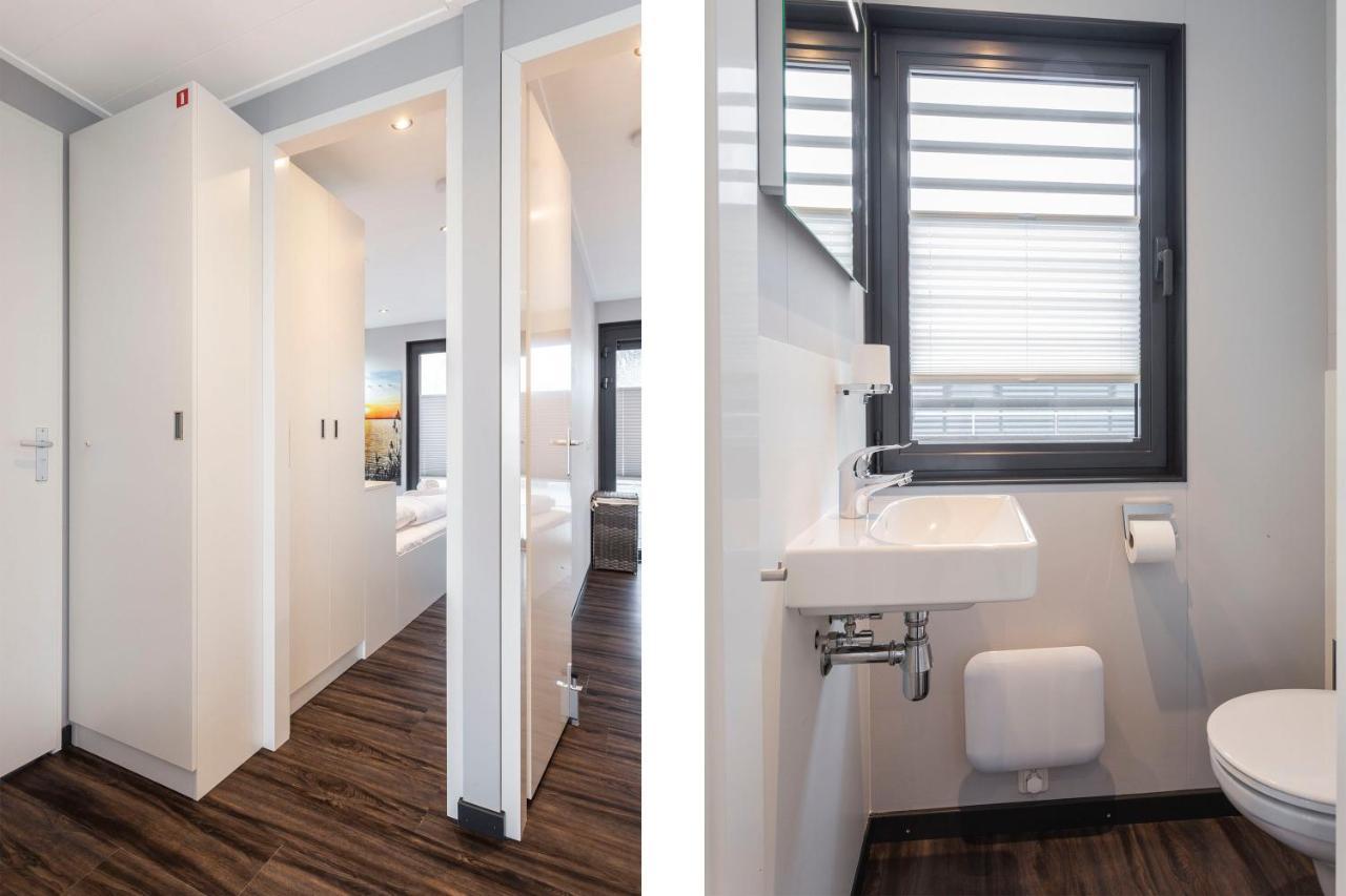 Welcome In - Houseboat 'Elysium' Met Eigen Aanlegsteiger Sneek - Offingawier المظهر الخارجي الصورة