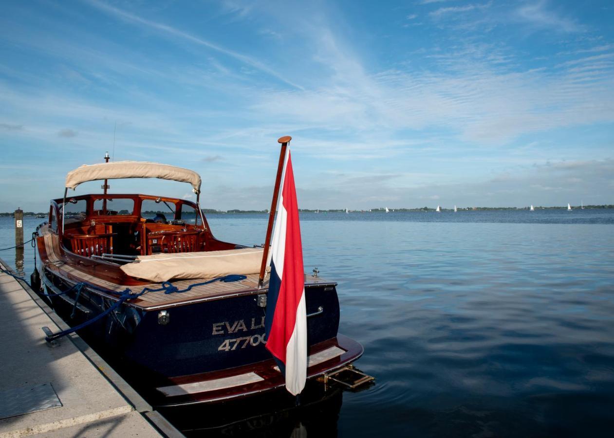 Welcome In - Houseboat 'Elysium' Met Eigen Aanlegsteiger Sneek - Offingawier المظهر الخارجي الصورة